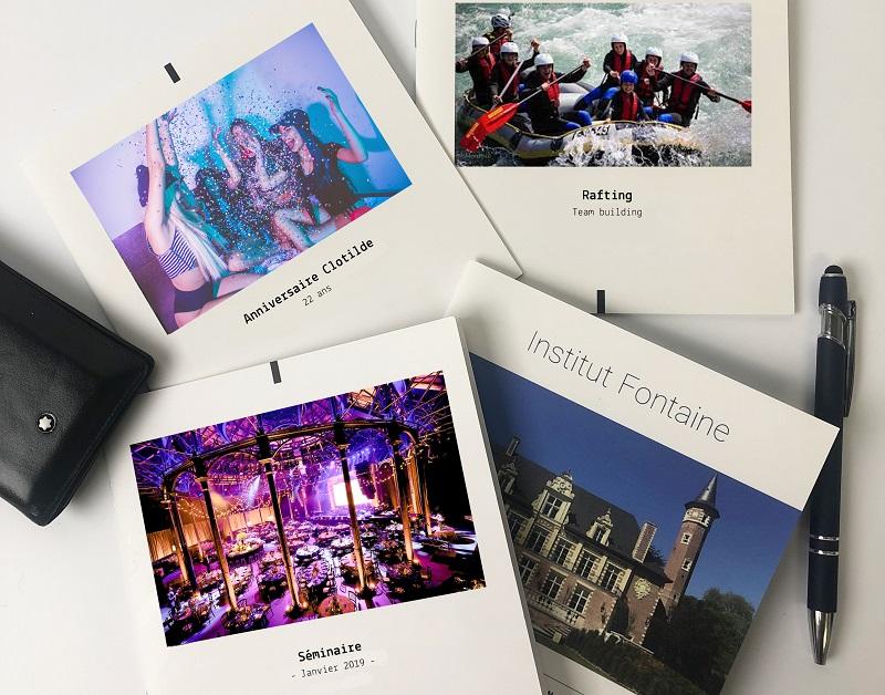 Offer your guests a mini photo album of your Alpine event
