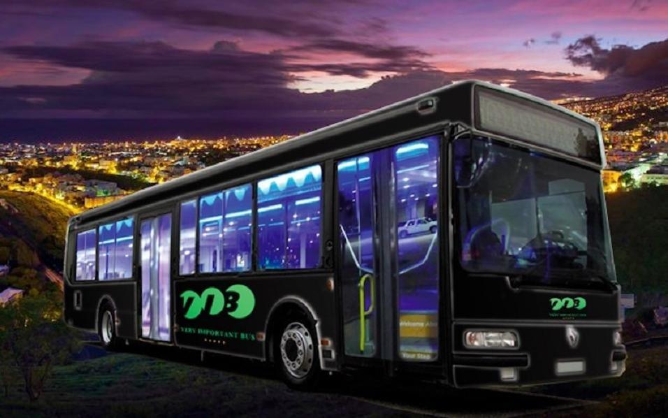 Privatize the 1st Bus-limousine-discotheque of the island