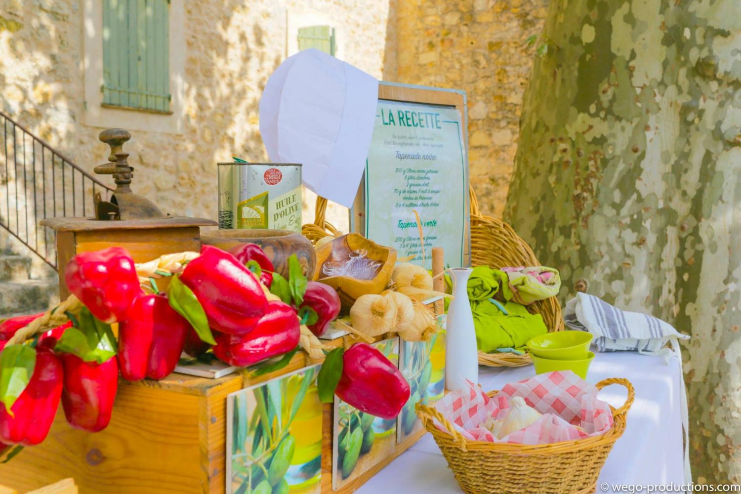 A "Provençal market" recreated at the venue of your event