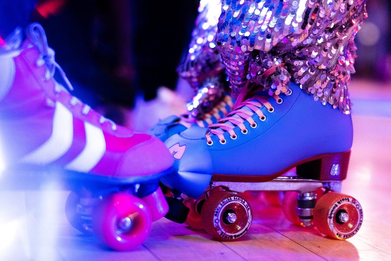 Roller Disco" entertainment for your themed evening