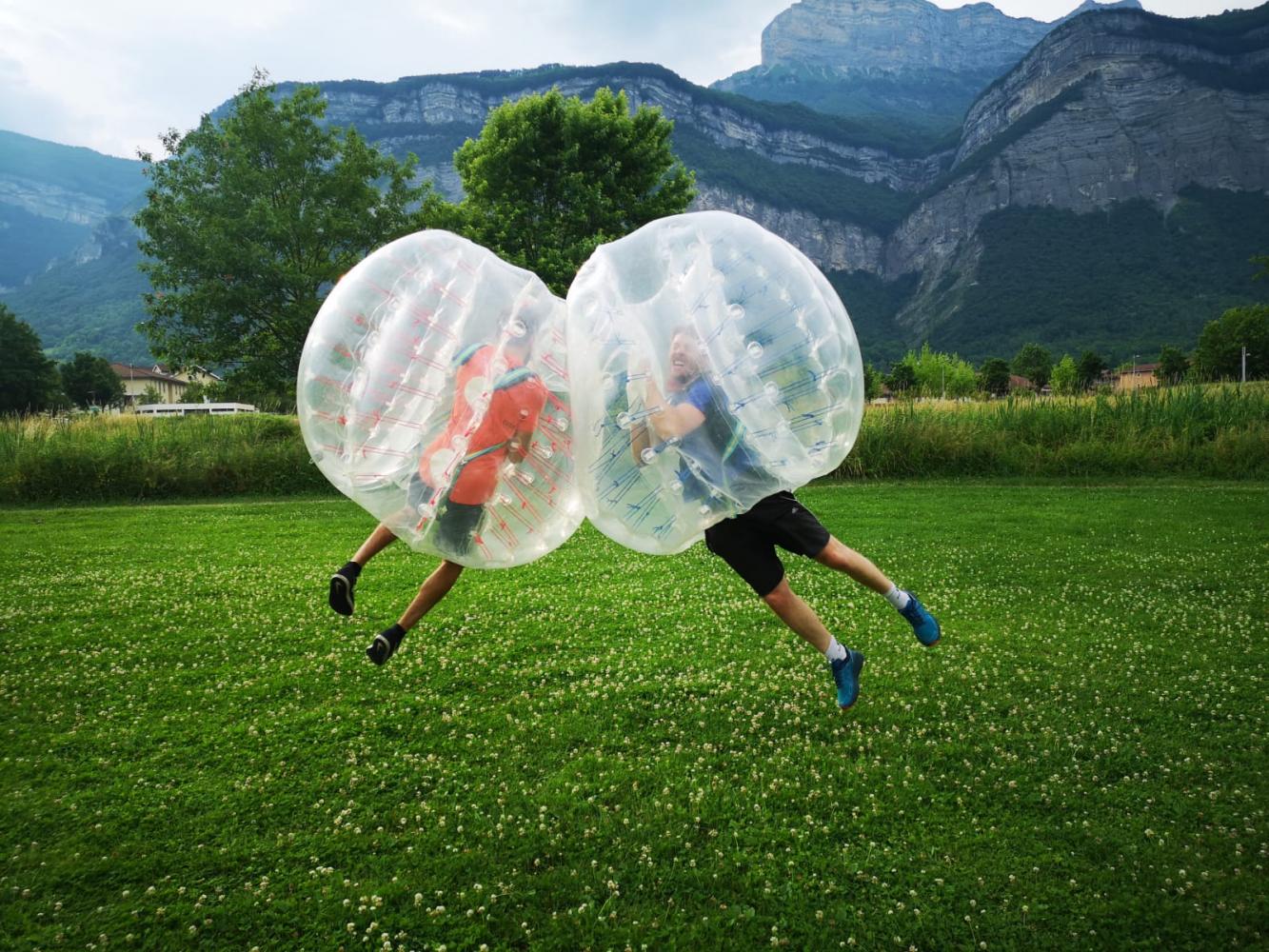 Bubble football, experience crazy football matches in Isère