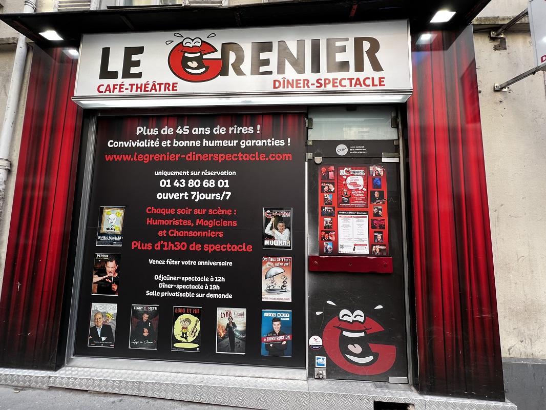 Le Grenier du rire - Dinner and show in Paris