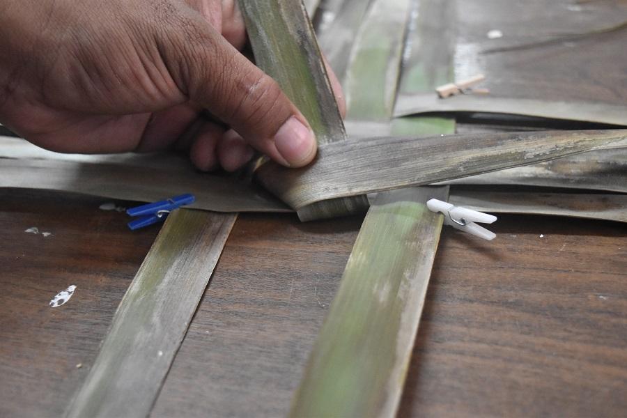 Vegetable braiding workshop (coconut, palm, etc.)
