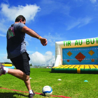 Location tir au but gonflable - animation jeu foot gonflable coupe du monde