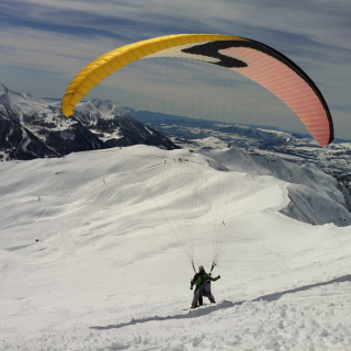Parapente à ski - Baptême hiver à Orcières-Merlette - thumbnail